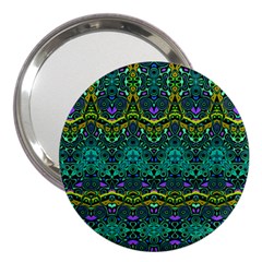 Boho Emerald Green 3  Handbag Mirrors by SpinnyChairDesigns