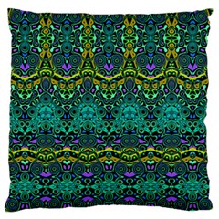 Boho Emerald Green Standard Flano Cushion Case (one Side) by SpinnyChairDesigns