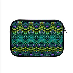 Boho Emerald Green Apple Macbook Pro 15  Zipper Case by SpinnyChairDesigns