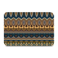 Boho Brown Blue Plate Mats by SpinnyChairDesigns