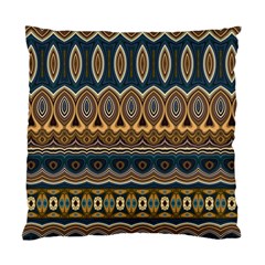 Boho Brown Blue Standard Cushion Case (two Sides) by SpinnyChairDesigns