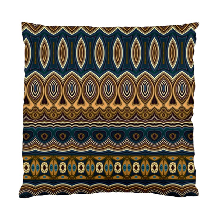 Boho Brown Blue Standard Cushion Case (Two Sides)