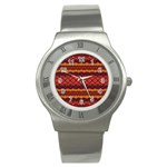 Boho Red Gold Stainless Steel Watch Front