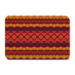 Boho Red Gold Plate Mats by SpinnyChairDesigns