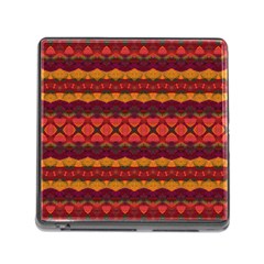 Boho Red Gold Memory Card Reader (square 5 Slot) by SpinnyChairDesigns