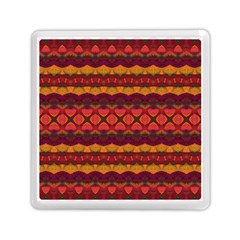 Boho Red Gold Memory Card Reader (square) by SpinnyChairDesigns