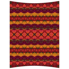 Boho Red Gold Back Support Cushion by SpinnyChairDesigns