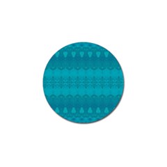 Boho Teal Pattern Golf Ball Marker (4 Pack) by SpinnyChairDesigns