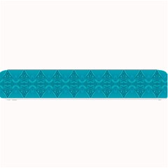 Boho Teal Pattern Small Bar Mats by SpinnyChairDesigns