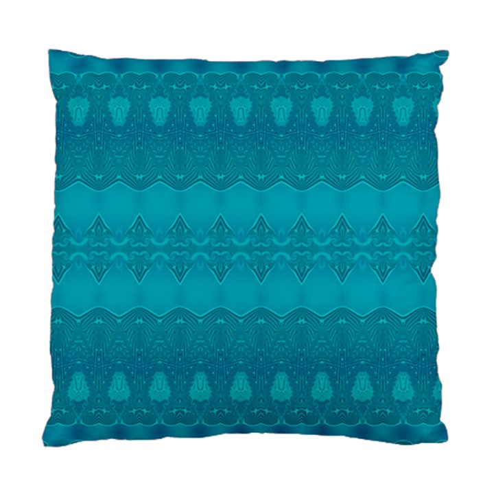 Boho Teal Pattern Standard Cushion Case (Two Sides)