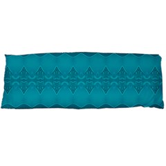 Boho Teal Pattern Body Pillow Case Dakimakura (two Sides) by SpinnyChairDesigns