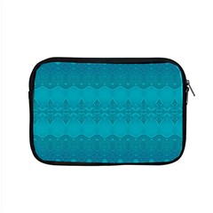 Boho Teal Pattern Apple Macbook Pro 15  Zipper Case by SpinnyChairDesigns