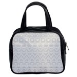 Boho White Wedding Lace Pattern Classic Handbag (Two Sides) Front