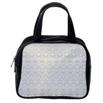 Boho White Wedding Lace Pattern Classic Handbag (Two Sides) Back