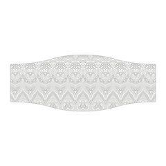 Boho White Wedding Lace Pattern Stretchable Headband by SpinnyChairDesigns