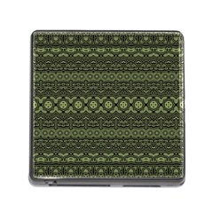 Boho Sage Green Black Memory Card Reader (square 5 Slot) by SpinnyChairDesigns