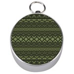 Boho Sage Green Black Silver Compasses Front