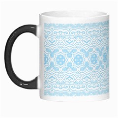 Boho Baby Blue Pattern Morph Mugs by SpinnyChairDesigns