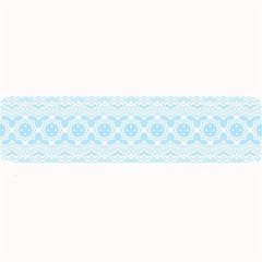 Boho Baby Blue Pattern Large Bar Mats by SpinnyChairDesigns