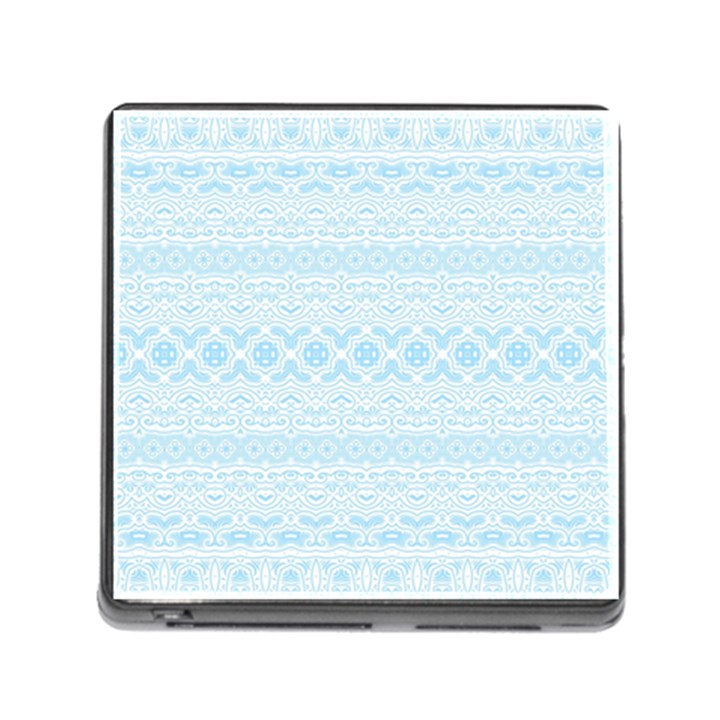 Boho Baby Blue Pattern Memory Card Reader (Square 5 Slot)