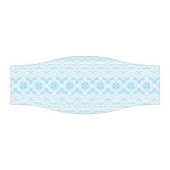 Boho Baby Blue Pattern Stretchable Headband by SpinnyChairDesigns