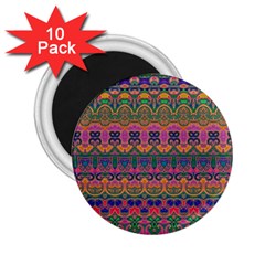 Boho Colorful Pattern 2 25  Magnets (10 Pack)  by SpinnyChairDesigns