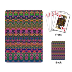 Boho Colorful Pattern Playing Cards Single Design (rectangle) by SpinnyChairDesigns