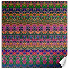 Boho Colorful Pattern Canvas 20  X 20  by SpinnyChairDesigns