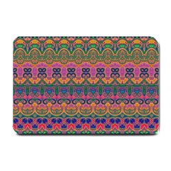 Boho Colorful Pattern Small Doormat  by SpinnyChairDesigns