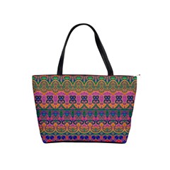 Boho Colorful Pattern Classic Shoulder Handbag by SpinnyChairDesigns