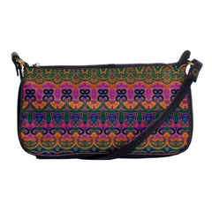 Boho Colorful Pattern Shoulder Clutch Bag by SpinnyChairDesigns