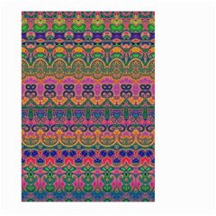 Boho Colorful Pattern Large Garden Flag (two Sides) by SpinnyChairDesigns