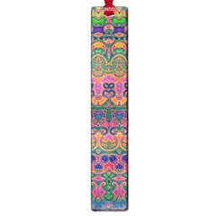 Boho Colorful Pattern Large Book Marks by SpinnyChairDesigns