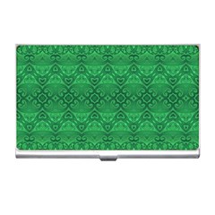 Boho Emerald Green Business Card Holder by SpinnyChairDesigns