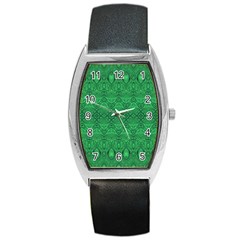 Boho Emerald Green Barrel Style Metal Watch by SpinnyChairDesigns