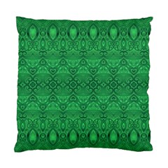 Boho Emerald Green Standard Cushion Case (one Side) by SpinnyChairDesigns