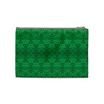 Boho Emerald Green Cosmetic Bag (Medium) Back