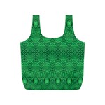 Boho Emerald Green Full Print Recycle Bag (S) Front