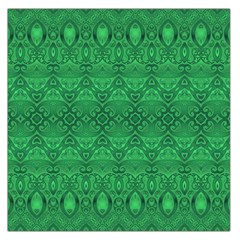 Boho Emerald Green Large Satin Scarf (square) by SpinnyChairDesigns