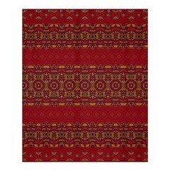 Boho Red Gold Shower Curtain 60  X 72  (medium)  by SpinnyChairDesigns