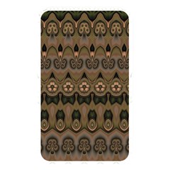 Boho Green Brown Pattern Memory Card Reader (rectangular) by SpinnyChairDesigns