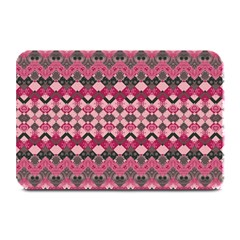 Boho Pink Grey  Plate Mats by SpinnyChairDesigns