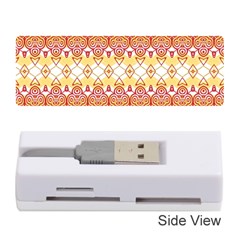 Boho Red Gold White Memory Card Reader (stick)