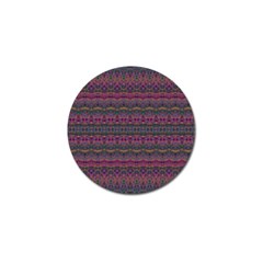 Boho Pink Mauve Blue Golf Ball Marker by SpinnyChairDesigns