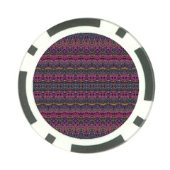 Boho Pink Mauve Blue Poker Chip Card Guard (10 Pack) by SpinnyChairDesigns