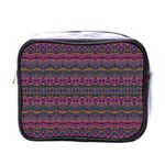 Boho Pink Mauve Blue Mini Toiletries Bag (One Side) Front