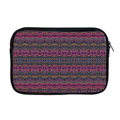 Boho Pink Mauve Blue Apple Macbook Pro 17  Zipper Case by SpinnyChairDesigns