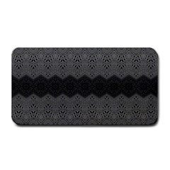 Boho Black Grey Pattern Medium Bar Mats by SpinnyChairDesigns