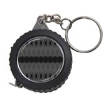 Boho Black Grey Pattern Measuring Tape Front