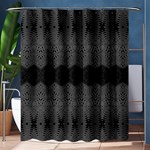 Boho Black Grey Pattern Shower Curtain 60  x 72  (Medium)  60 x72  Curtain